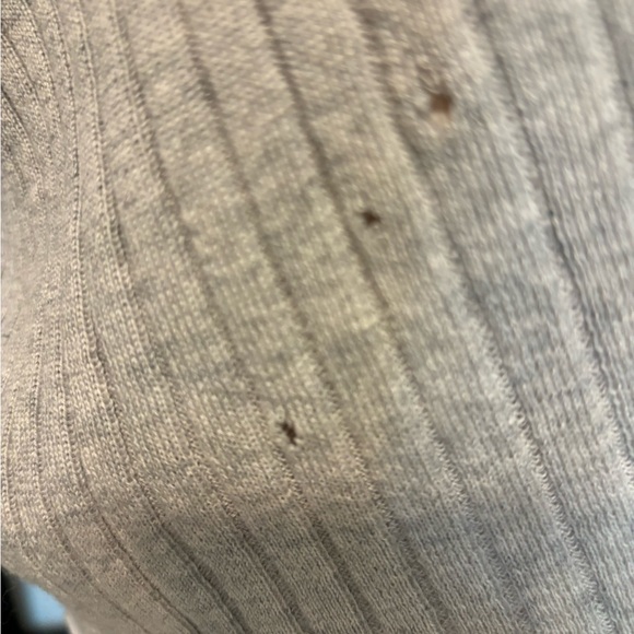 St John Gray Ribbed Asymmetrical Pullover Soft Wool Sweater Size Large - Picture 13 of 13